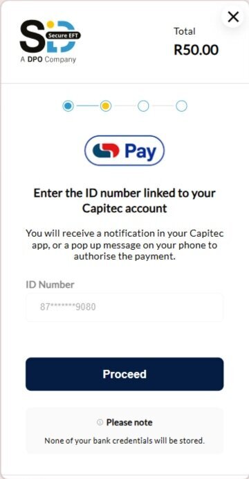Step 6: Complete the verification requested by your bank