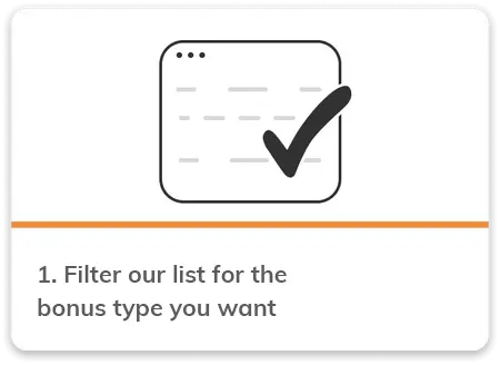 Filter the bonus list