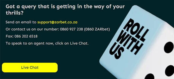 ZARbet contact support options