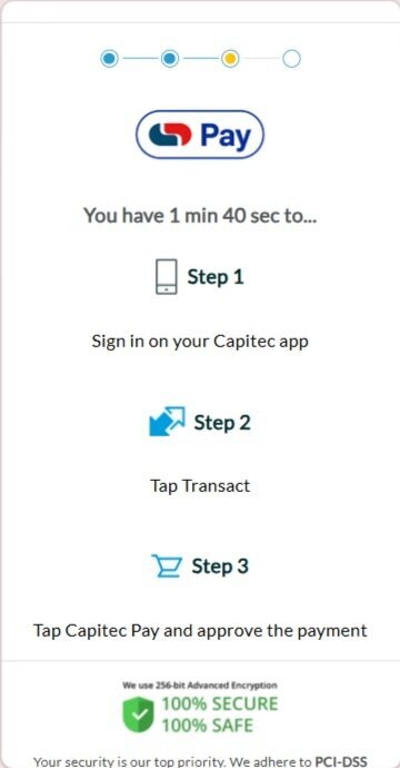 Step 7: Follow your bank's instructions to approve the SiD payment
