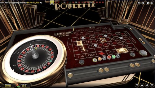 Lightning Roulette game by Evolution