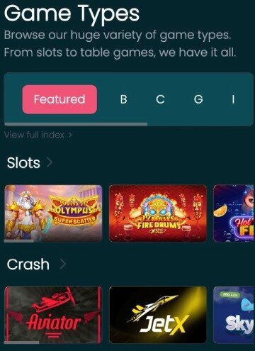 Lucky Fish games types